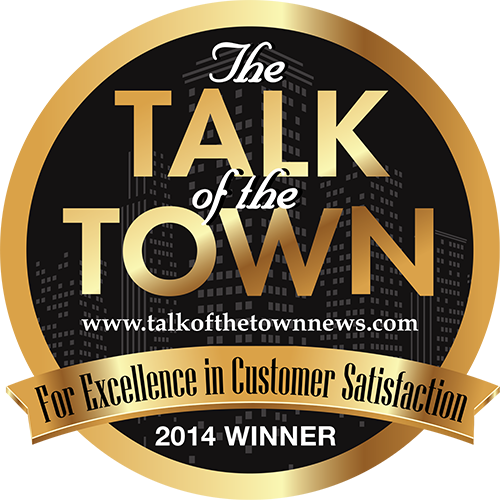 2014 Talk of the Town winner for excellence in customer satisfaction 