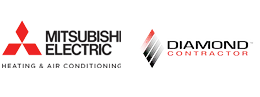 Mitsubishi Electric and Diamond contractor logos