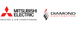 Mitsubishi Electric and Diamond contractor logos